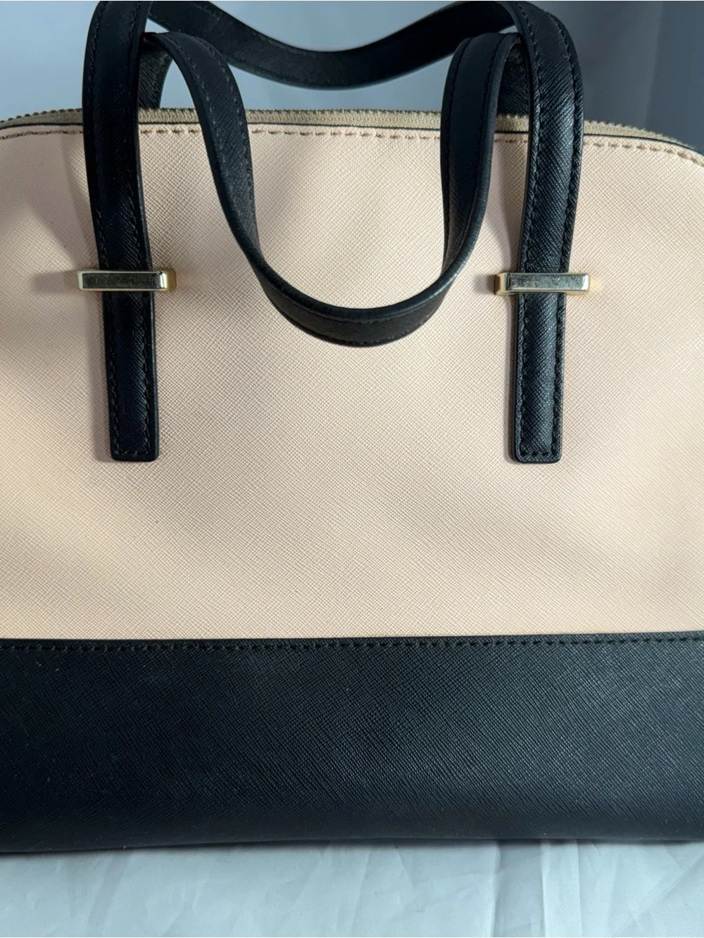 Kate Spade Cedar Street Maise Satchel  Color Block Black & Taupe- No Purse Strap